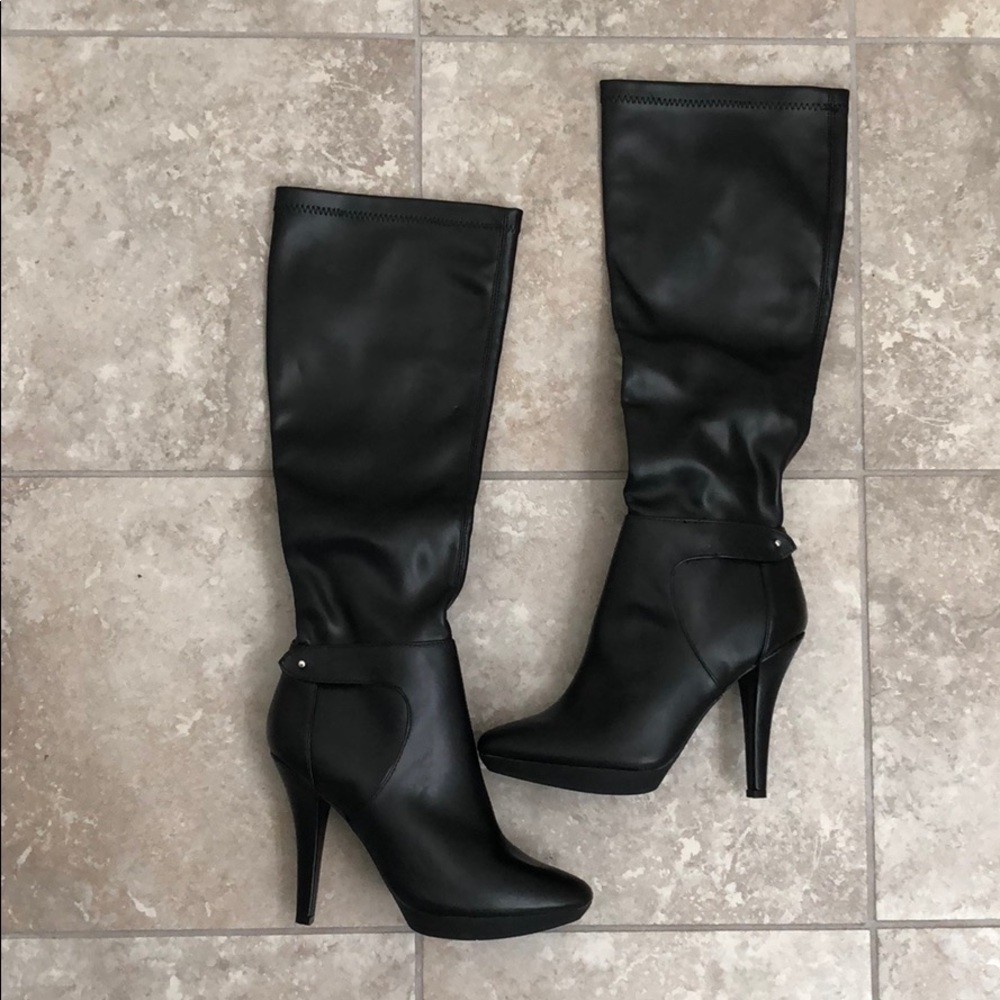 Black tall boots